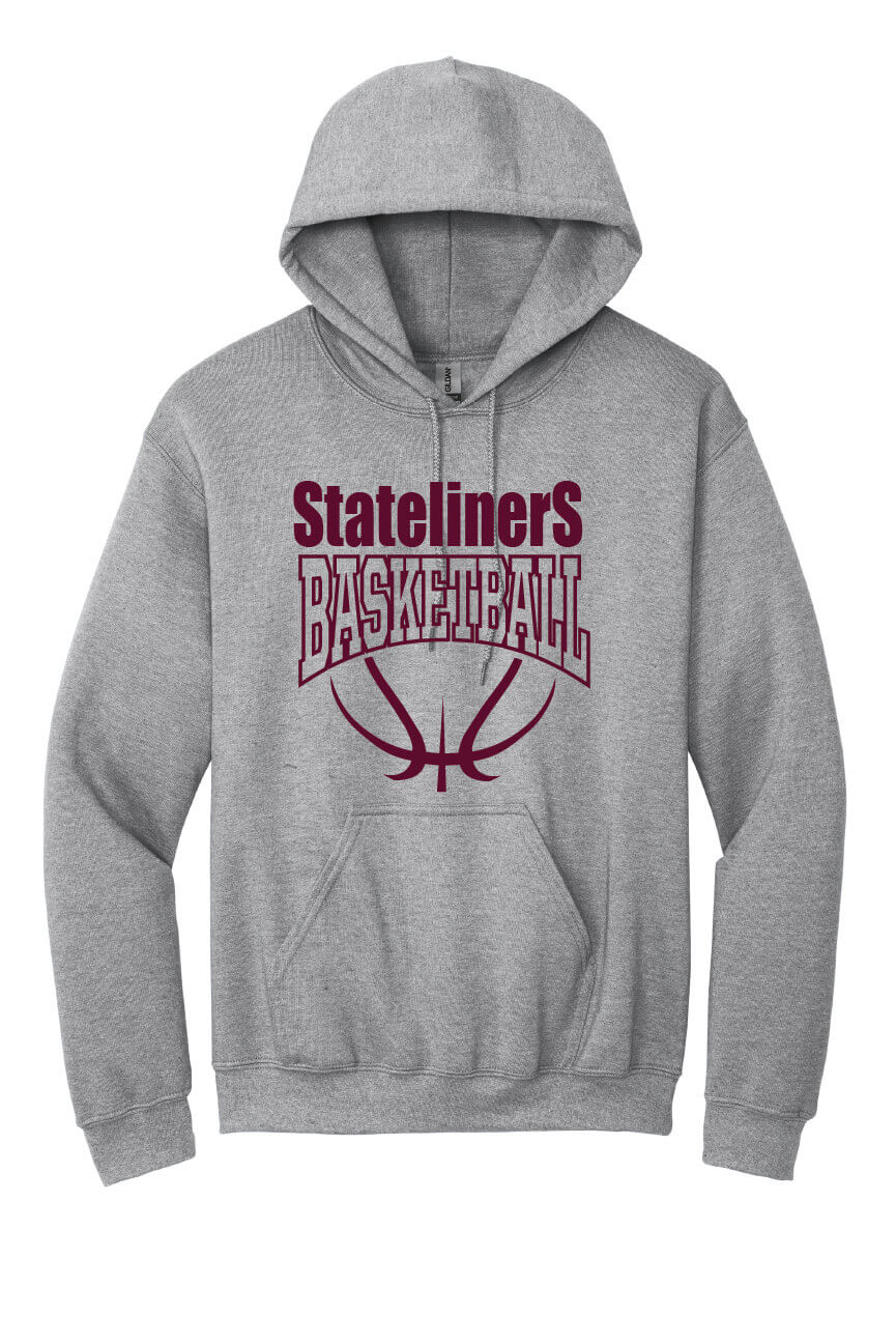 Stateliners Basketball Hoodie gray