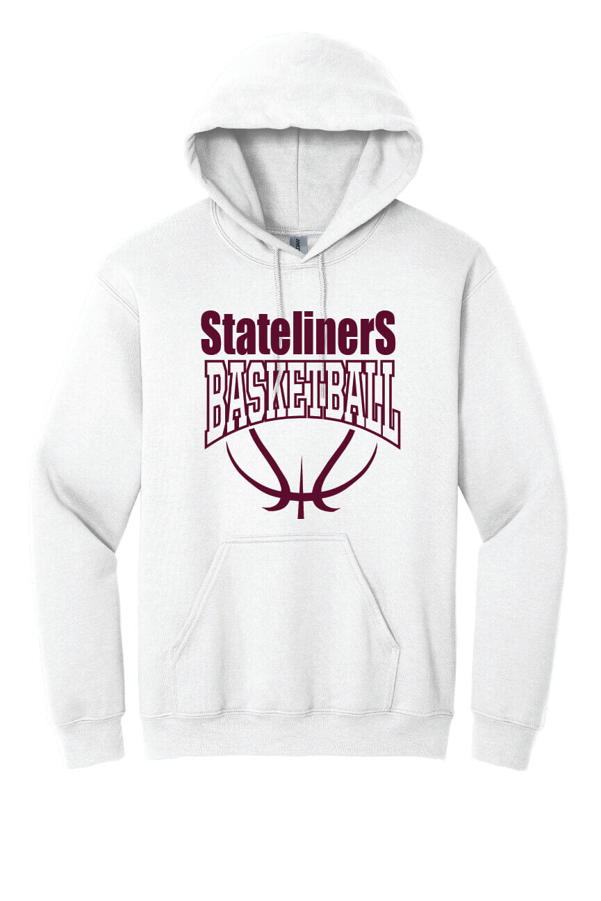 Stateliners Basketball Hoodie white