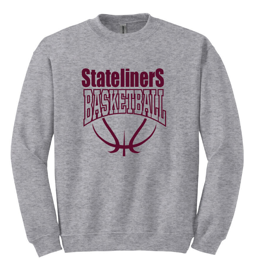 Basketball Crewneck Sweatshirt gray