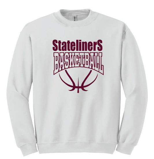 Basketball Crewneck Sweatshirt (Youth) white