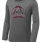 Sport-Tek Posi-UV Pro Long Sleeve Tee Shirt Gray Stateliners Basketball