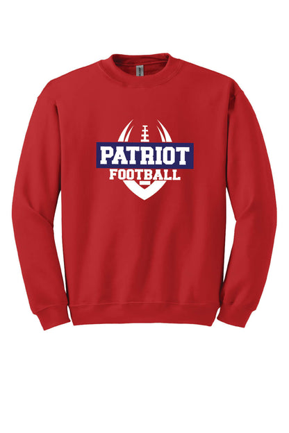 Patriot Football Crewneck Sweatshirt red