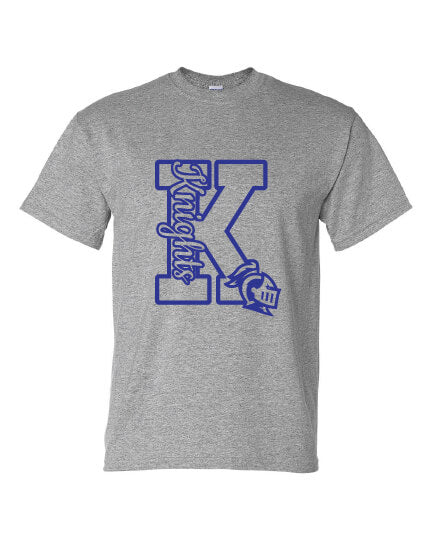 Knights "K" Short Sleeve T-Shirt gray