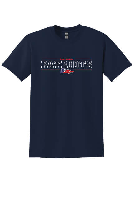 North Warren Patriots IV Short Sleeve T-Shirt navy