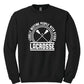 Legally Beating People with Sticks Crewneck Sweatshirt (Youth) black
