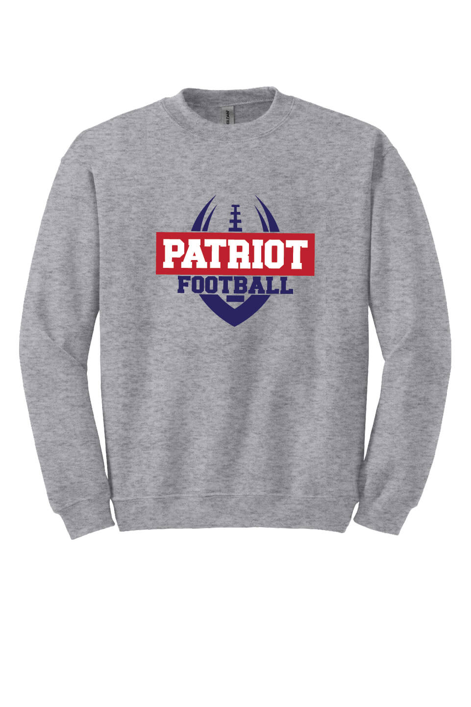 Patriot Football Crewneck Sweatshirt gray