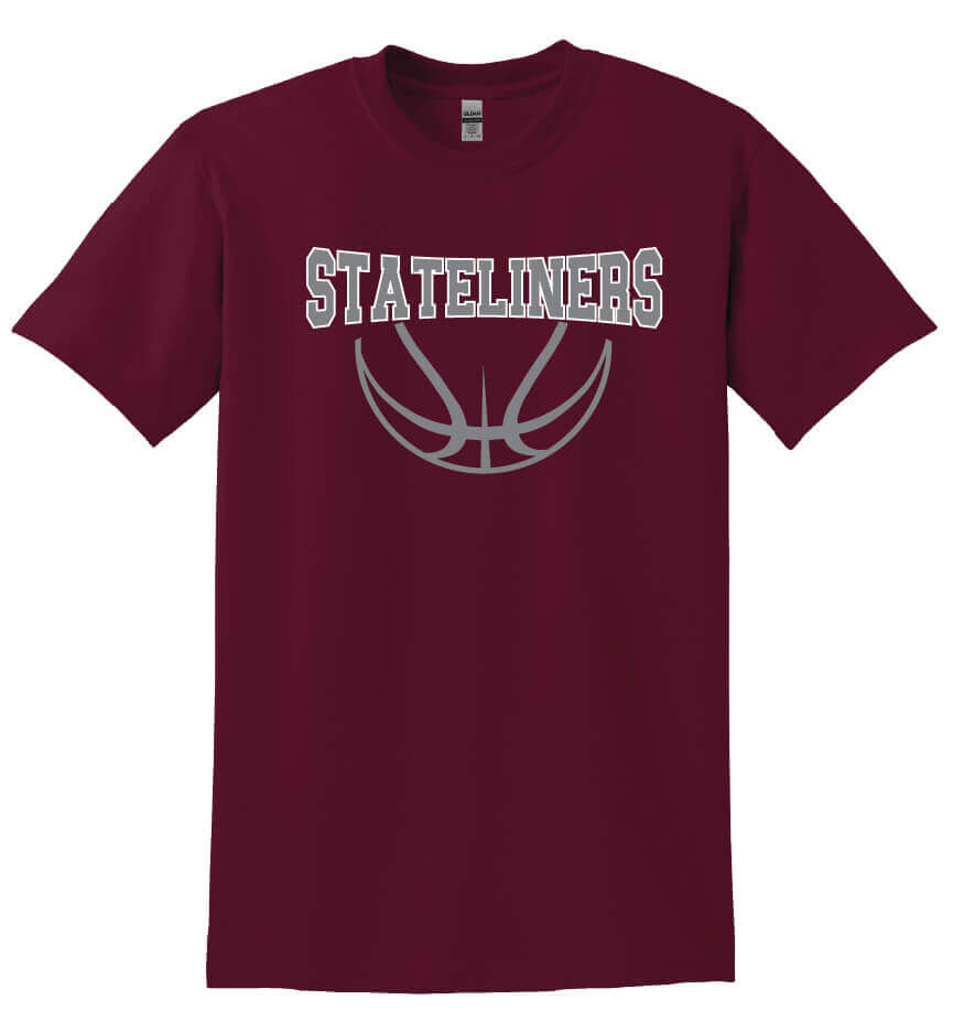Stateliners Short Sleeve T-Shirt (Youth) maroon