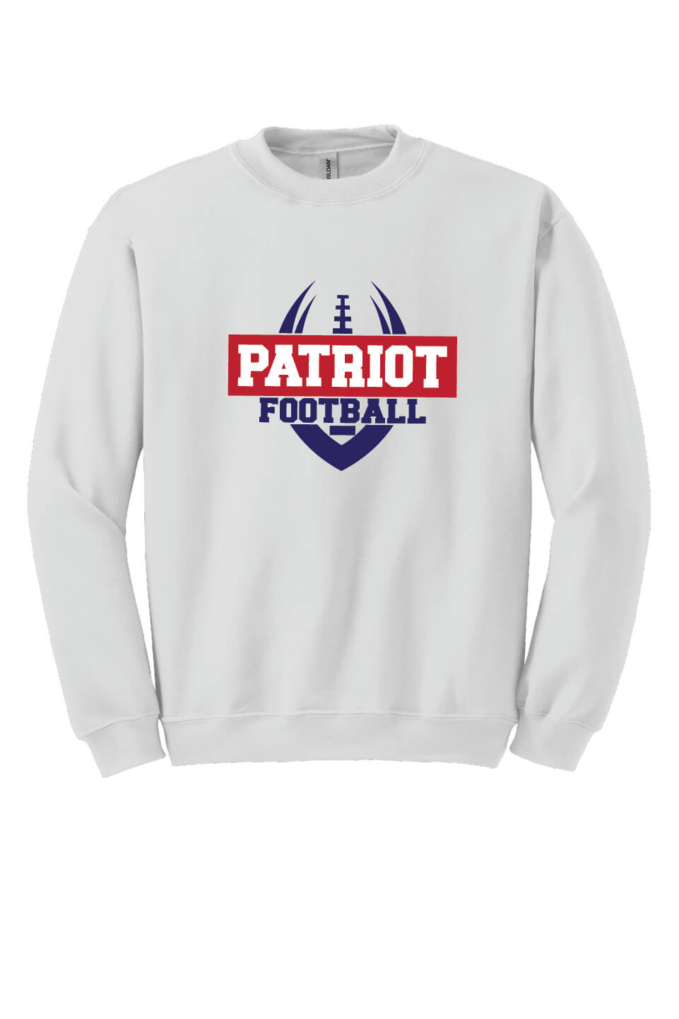 Patriot Football Crewneck Sweatshirt white