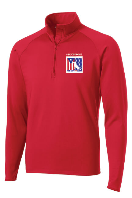 Zip Pullover red front