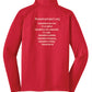 Zip Pullover red back