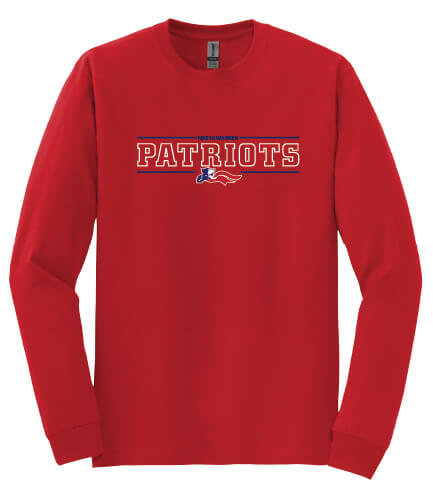 North Warren Patriots IV Long Sleeve T-Shirt red