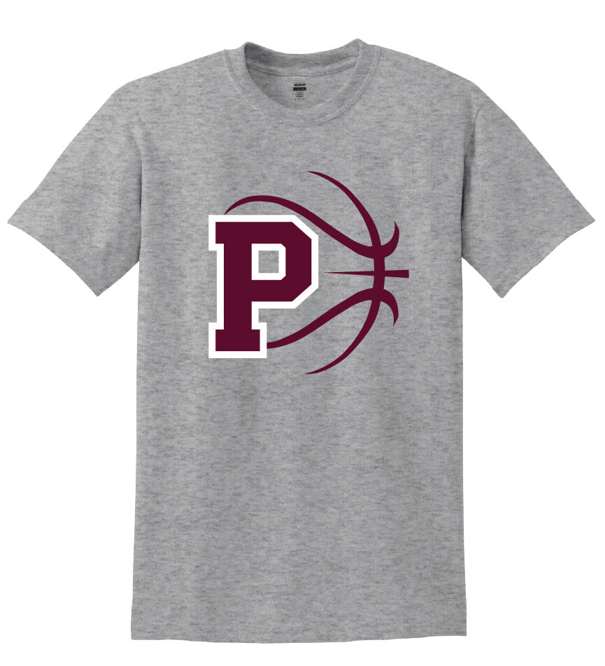 Phillipsburg "P" Short Sleeve T-Shirt (Youth) gray