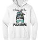 Classy Until The Puck Drops Hooded Sweatshirt - white