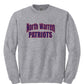 North Warren Patriots Crewneck Sweatshirt gray