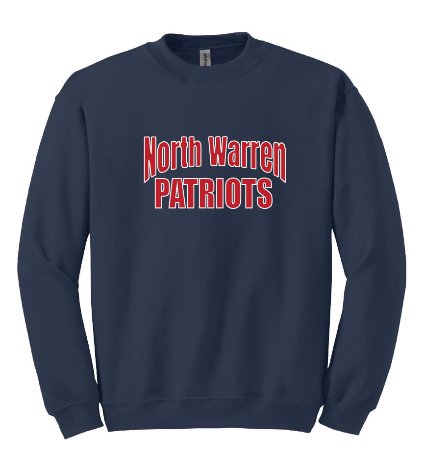North Warren Patriots Crewneck Sweatshirt navy