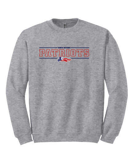 North Warren Patriots IV Crewneck Sweatshirt gray