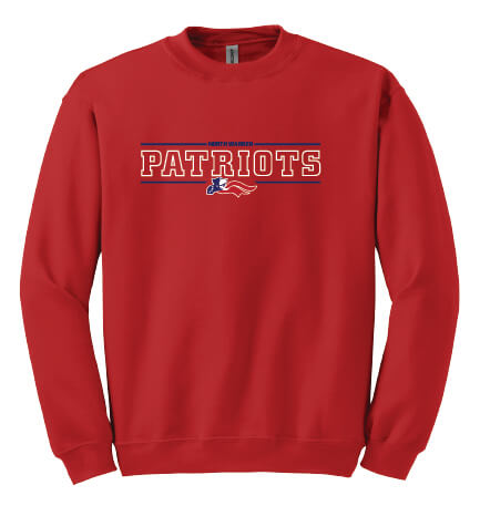 North Warren Patriots IV Crewneck Sweatshirt red