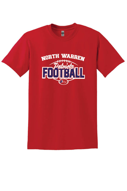 NW Patriots Football Short Sleeve T-shirts (Youth) red
