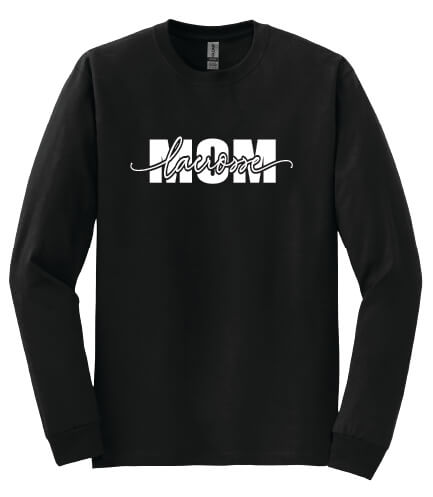 Lacrosse Mom Long Sleeve T-Shirt black