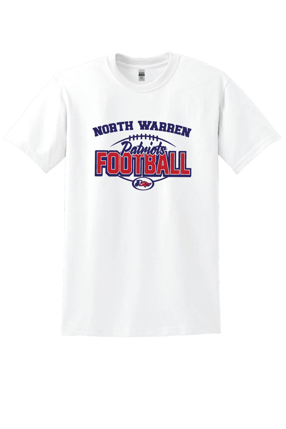 NW Patriots Football Short Sleeve T-shirts (Youth) white