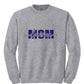 Lacrosse Mom Crewneck Sweatshirt gray