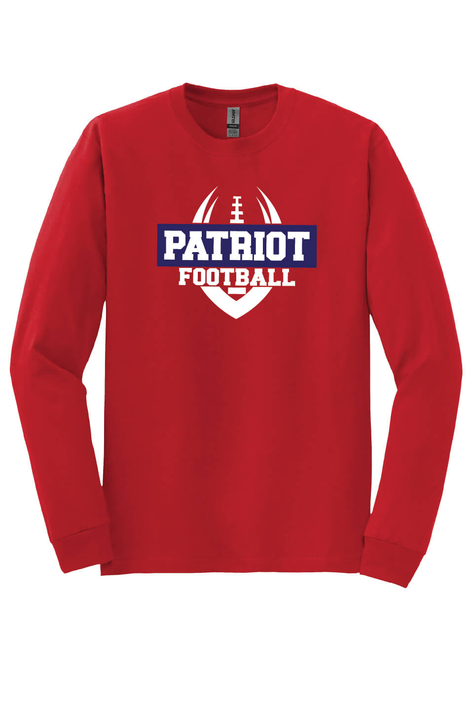 Patriot Football Long Sleeve T-shirts (Youth) red