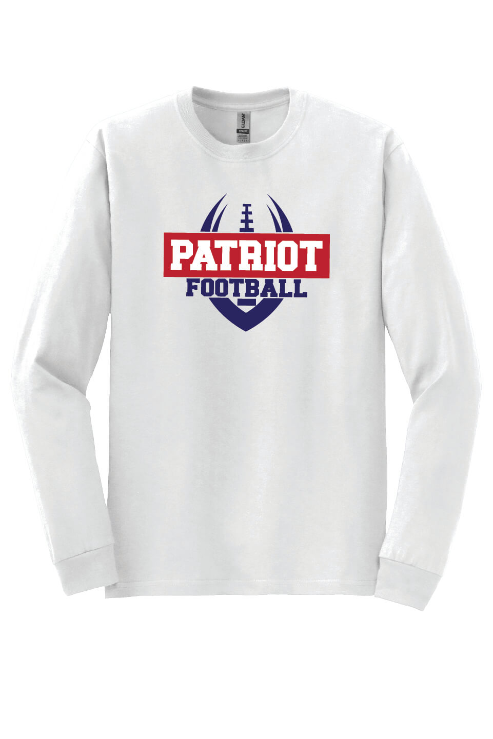 Patriot Football Long Sleeve T-shirts (Youth) white