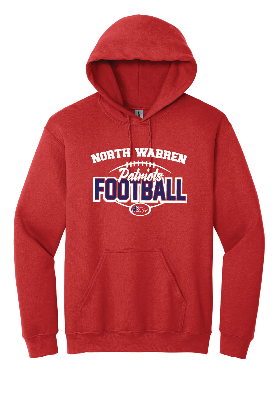 NW Patriots Football Hoodie (Youth) red