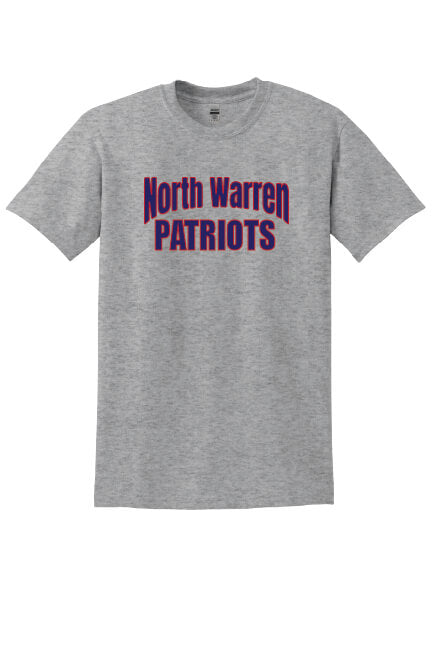 North Warren Patriots Short Sleeve T-Shirt gray