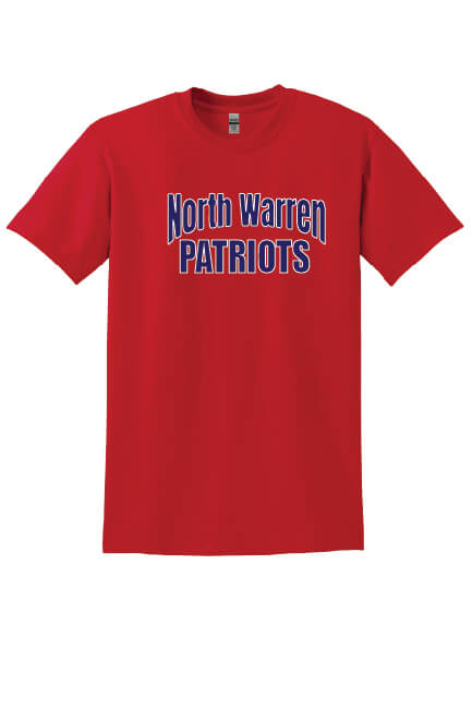 North Warren Patriots Short Sleeve T-Shirt red