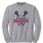 Lacrosse Club Crewneck Sweatshirt (Youth) gray