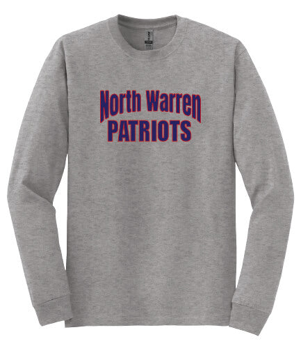 North Warren Patriots Long Sleeve T-Shirt gray
