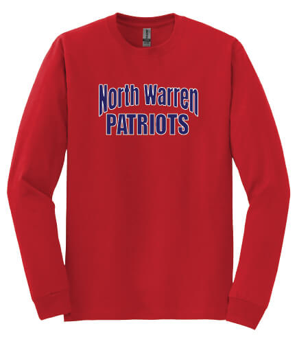 North Warren Patriots Long Sleeve T-Shirt red