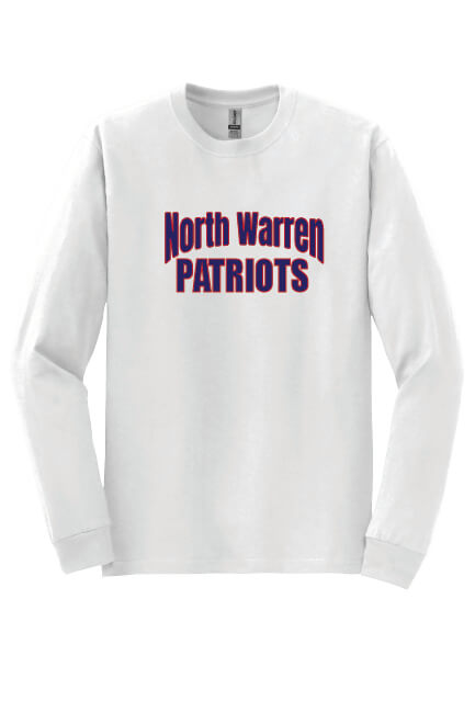 North Warren Patriots Long Sleeve T-Shirt white