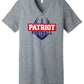 Unisex V-Neck Short Sleeve T-Shirt Patriot gray