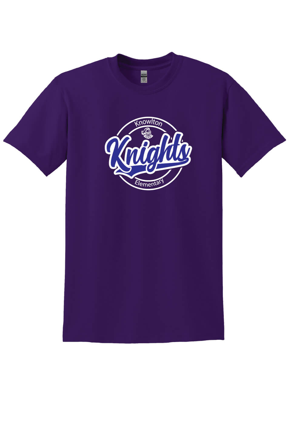 Knowlton Elementary Knights Short Sleeve T-Shirt purple