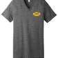 Unisex V-Neck Short Sleeve T-Shirt dark gray
