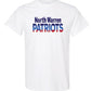 North Warren Patriots Ombre Short Sleeve T-Shirt white