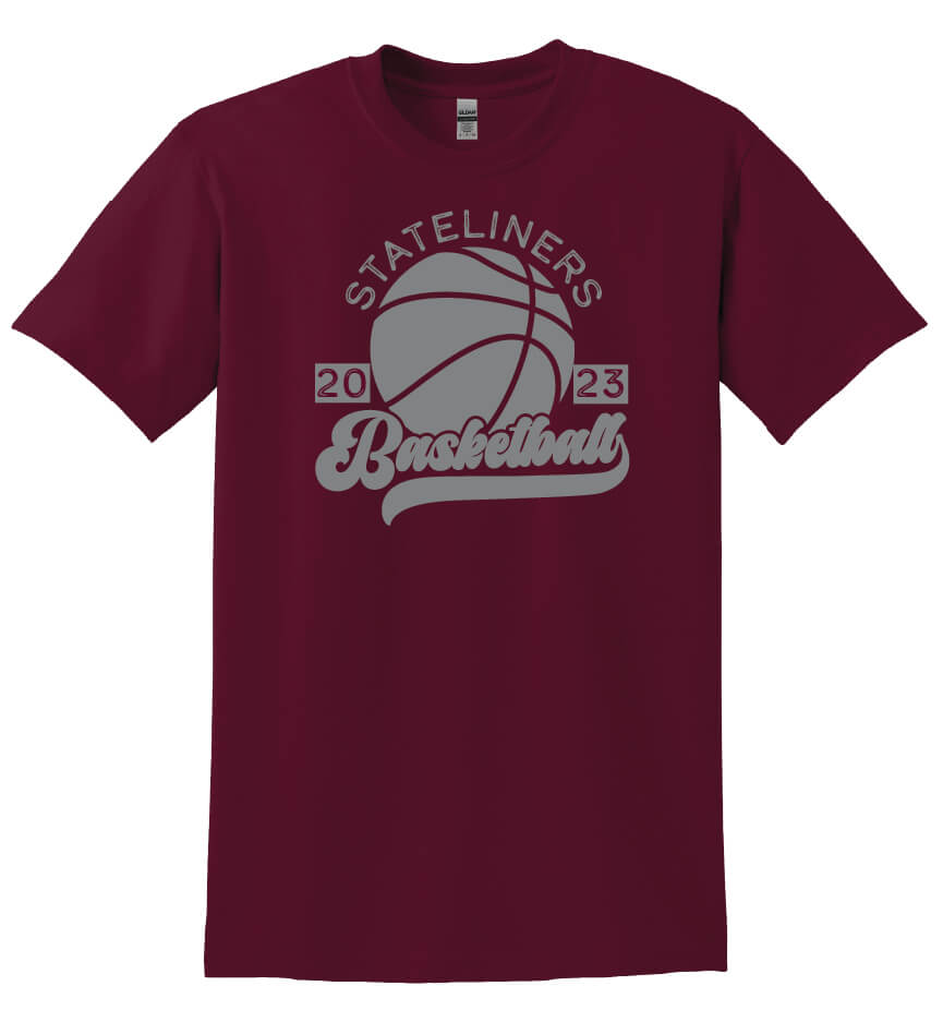 Stateliners 2023 Short Sleeve T-Shirt (Youth) maroon