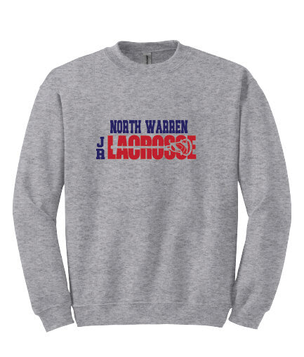 NW JR Lacrosse Crewneck Sweatshirt (Youth) gray