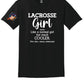 Lacrosse Girl Short Sleeve T-Shirt black
