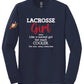 Lacrosse Girl Long Sleeve T-Shirt navy