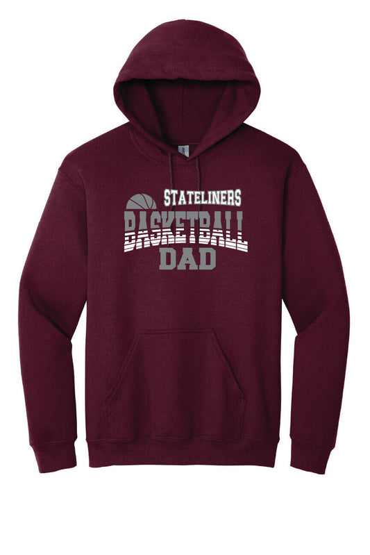 Basketball Dad Hoodie maroon