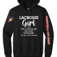 Lacrosse Girl Hoodie (Youth) black
