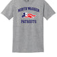 North Warren Patriots III Short Sleeve T-Shirt gray