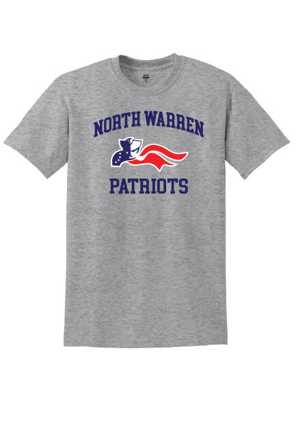 North Warren Patriots III Short Sleeve T-Shirt gray