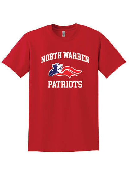 North Warren Patriots III Short Sleeve T-Shirt red