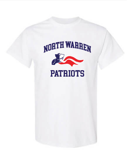 North Warren Patriots III Short Sleeve T-Shirt white
