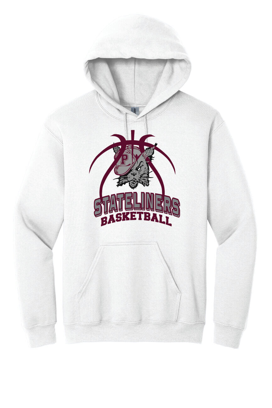 Stateliners Basketball Bobcat Hoodie (Youth) white