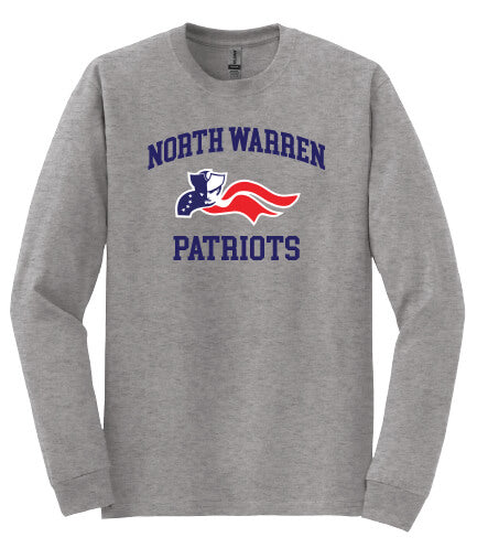 North Warren Patriots III Long Sleeve T-Shirt gray